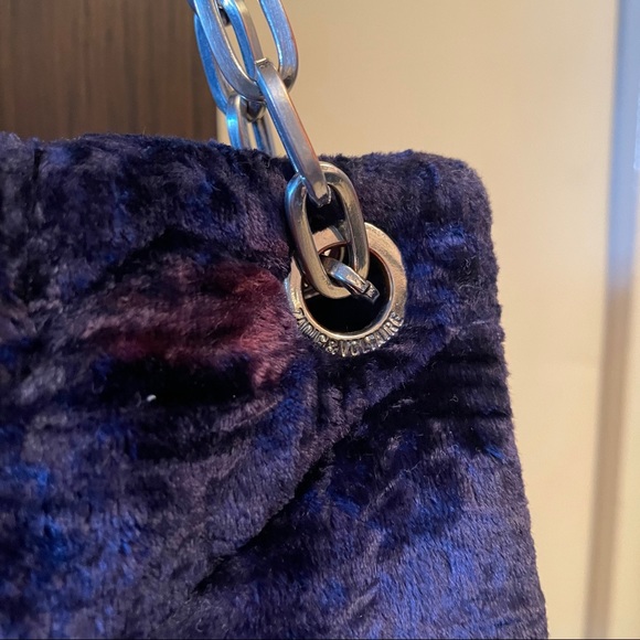 Blue velvet Zadig & Voltair Chain Shoulder bag - Picture 3 of 8